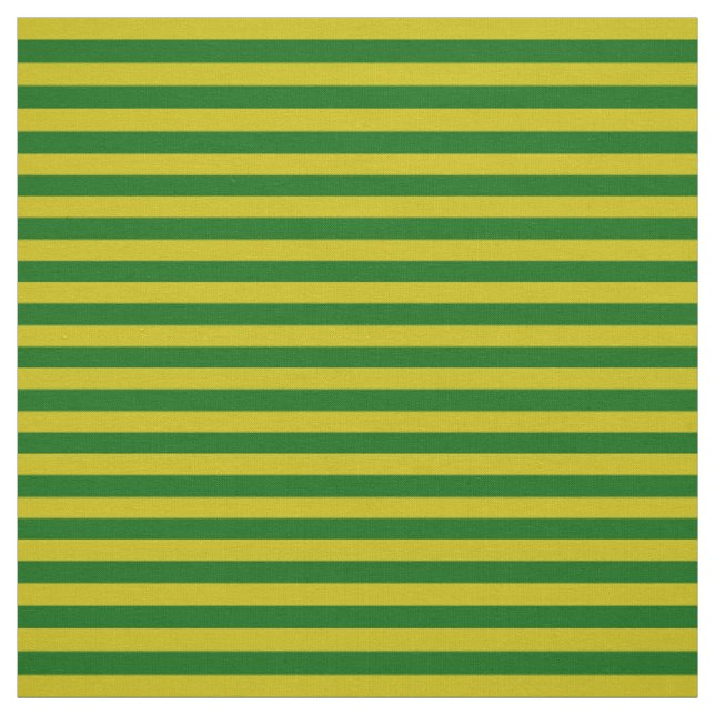 Tela Oro oscuro, puntas verdes de la isla, rayas (Retal)