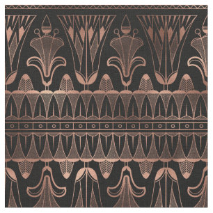 Tela Oro Rosa y Art Deco Negro