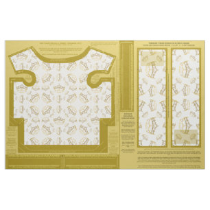 Tela oro tiara Yorkie costura patrón camiseta bellyband