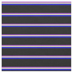 Tela Orquídea Oscura, Tan, Líneas Azul y Negra