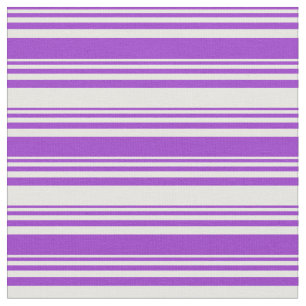 Tela Orquídea oscura y líneas de color blanco