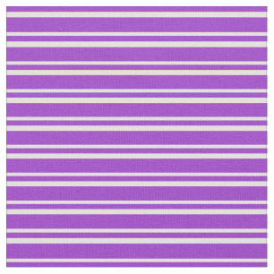 Tela Orquídea Oscura y Patrón de Rayas/Líneas Amarillas