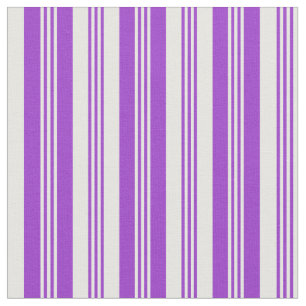 Tela Orquídea oscura y patrón rayado blanco