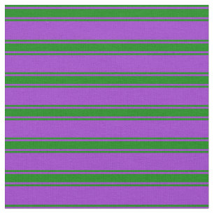 Tela Orquídea oscura y patrón rayado de color verde