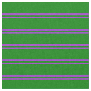 Tela Orquídea oscura y patrón rayado verde