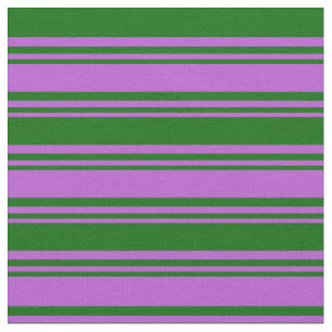 Tela Orquídea y Patrón Verde Oscuro Llenado/Rayado