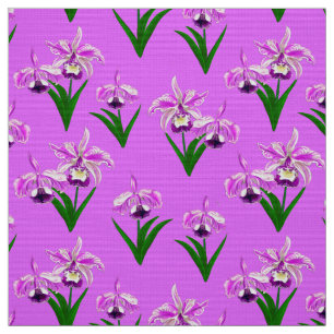 Tela Orquídeas silvestres - Sombras de morada orquídea