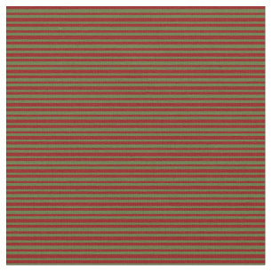 Tela Oscuro Olive Green y Dark Red Pattern of Stripes