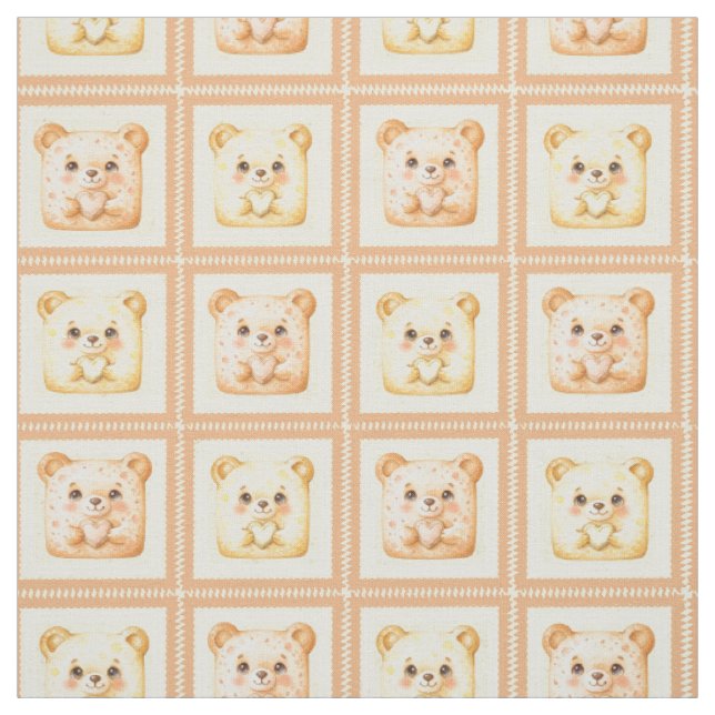 Tela Osito de miel de patchwork lindo (Retal)