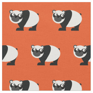 Tela Osito Panda Lindo Niño Bebé Guardería Naranja