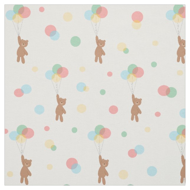Tela Ositos de peluche y globos  (Retal)