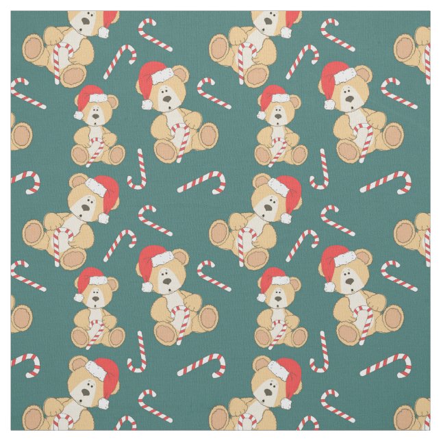 Tela Oso de peluche del navidad (Retal)