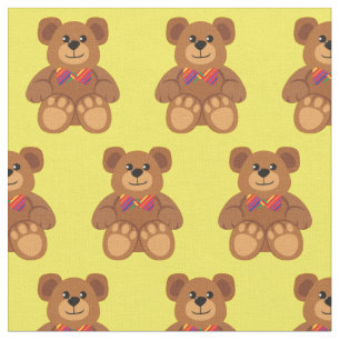Tela Oso de peluche niños con guardería infantil
