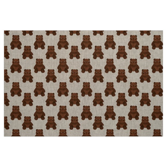 Tela Oso de Teddy sentado ("Cuarto gordo" (fat quarter))