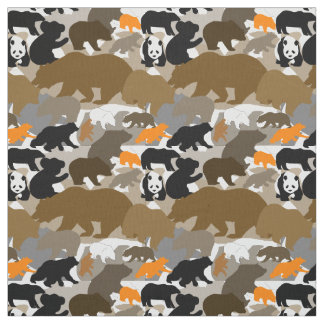 Tela oso del camo