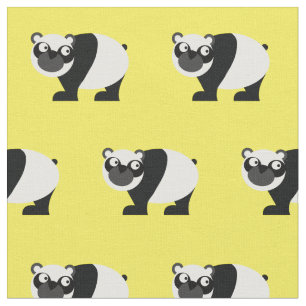 Tela Oso Panda Lindo Niño Bebé Guardería Amarillo