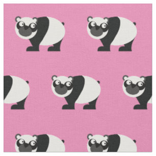 Tela Oso Panda Lindo Niño Bebé Guardería Rosa Claro