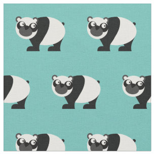 Tela Oso Panda Lindo Niño Bebé Guardería Verde Azul