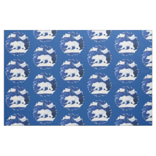 Tela Oso polar "Arte de niños"