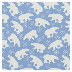 Tela Oso polar del invierno azul