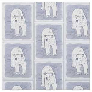 Tela Oso polar sobre pintura de hielo - Arte de vida sa