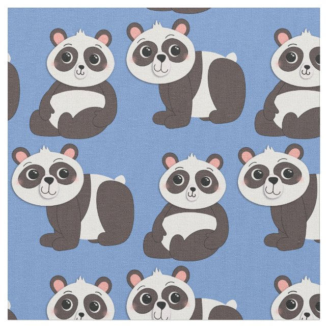 Tela Osos Panda Niños Lindos (De cerca)