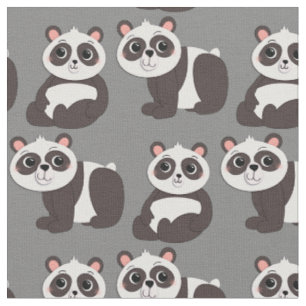 Tela Osos Panda Niños Lindos