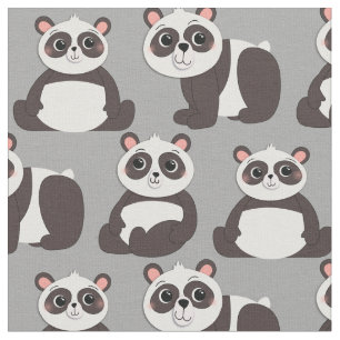 Tela Osos Panda Niños Lindos