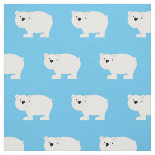 Tela Osos Polares Cuidados Nursera Decoración Azul