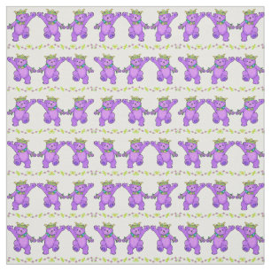 Tela Osos púrpuras de baile de la princesa peluche