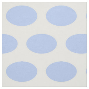 Tela Ovalos azules bebés con fondo blanco