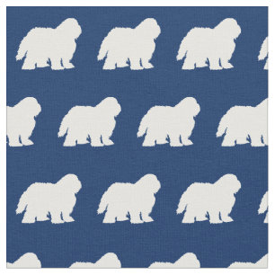 Tela Oveja Perro Silhouette Mascota Marina Azul