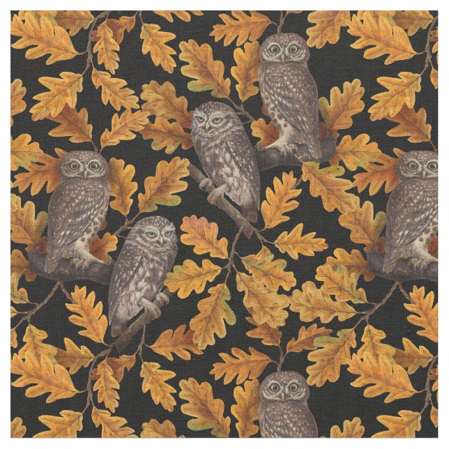Tela Ovejas de otoño en negro (De cerca)