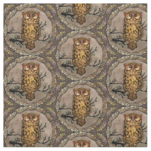 Tela Owl Eyes Fabric