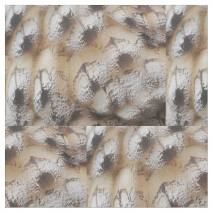 Tela Owl Feathers Fabric