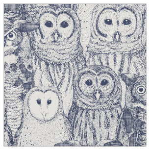Tela owls NC blue
