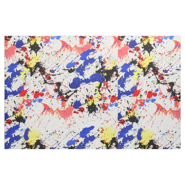 Tela Paint Splatter ("Cuarto gordo" (fat quarter))