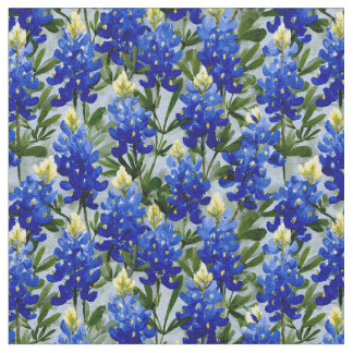 Tela Painted Style Bluebonnet fabric