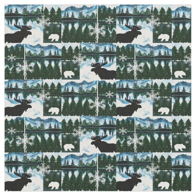 Tela Paisaje acuático de Northwoods Wildlife (De cerca)