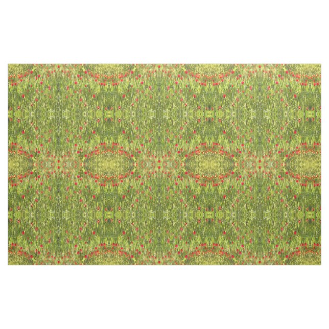 Tela Paisaje artístico de adormidera ("Cuarto gordo" (fat quarter))