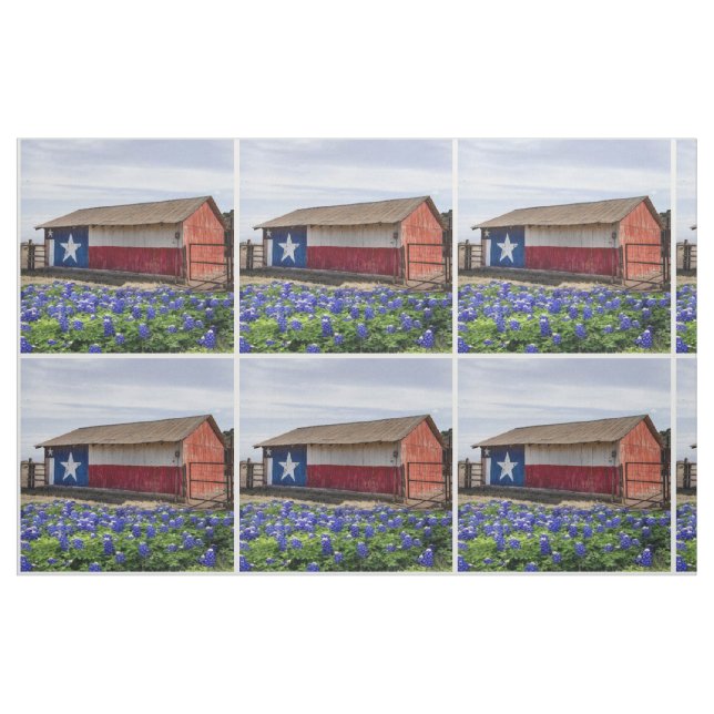 Tela Paisaje de Texas con Bluebonnets ("Cuarto gordo" (fat quarter))
