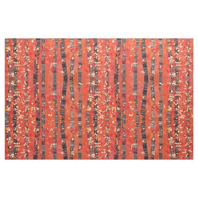 Tela Paisaje del bosque Birch ("Cuarto gordo" (fat quarter))