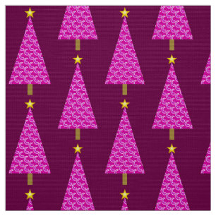 Tela Paisaje púrpura árbol de Navidad moderno