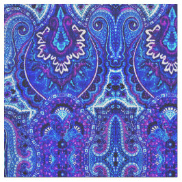 Tela Paisley azul