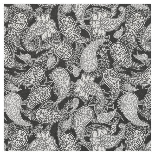 Tela Paisley Pattern (De cerca)