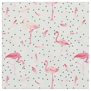 Tela Pájaro del flamenco con las plumas