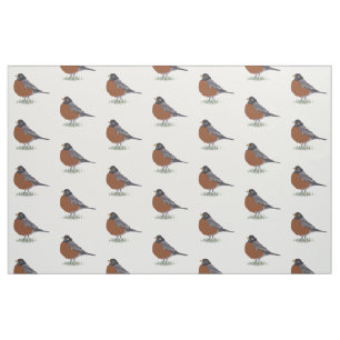 Tela Pájaro dibujado Digital americano rojo del