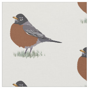 Tela Pájaro dibujado Digital americano rojo del