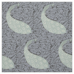 Tela Pájaro Vintage clásico de Peacock Art Nouveau