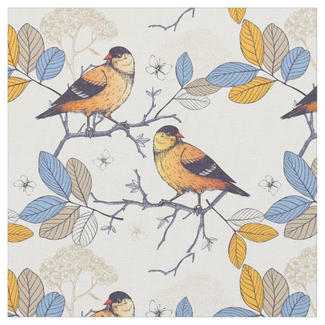 Tela Pájaros de la primavera (De cerca)